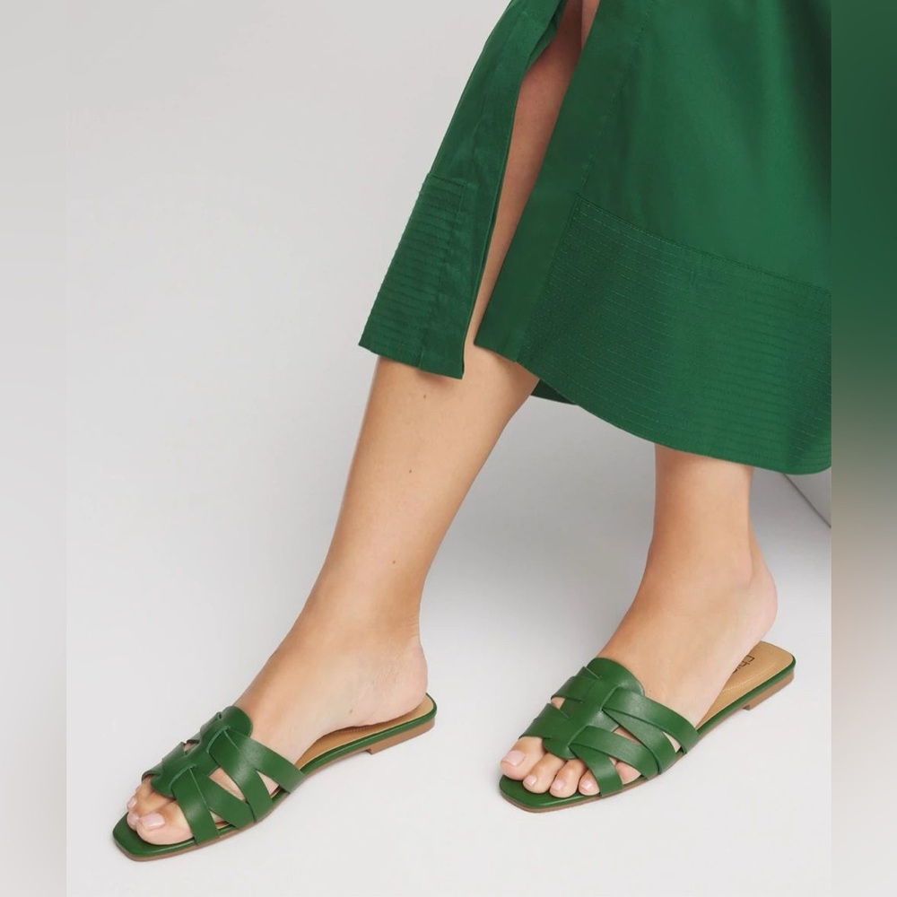 Chico's Green Women's Slide Sandals